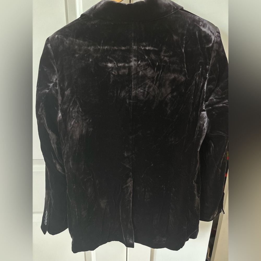 NWT Zara Oversized Velvet Blazer - Picture 6 of 9